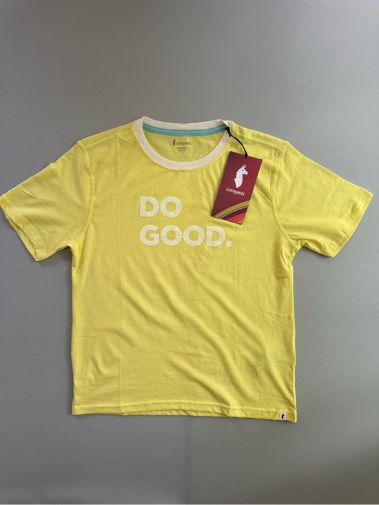 Tops - Cotopaxi Yellow Do Good Retro Short Sleeve Shirt Youth Large Women's Small - New